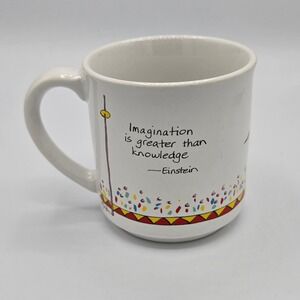Vintage Tight Rope Einstein Imagination Quote Coffee Mug Recycled Paper Products